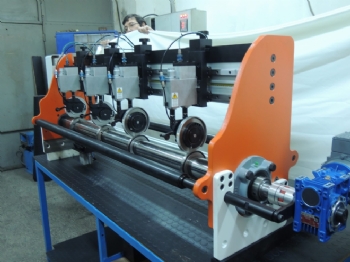 Inline Slitting Unit for Nonwoven  Heavy Materials
